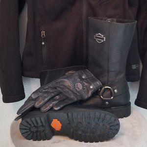 Harley Davidson Leather Riding Gloves